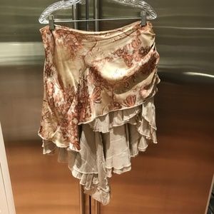 In Love Jupe high low Silk Skirt